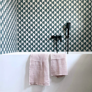 Pink Honeycomb Bath Towels Set