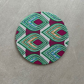 Ankara Green Wrappy Placemat Cover