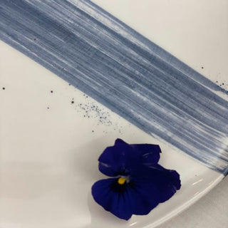 Denim Blue Ensō Dinner Plate