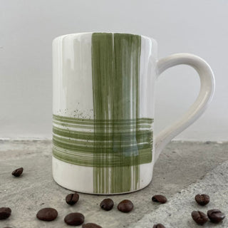 Olive Green Ensō Mug