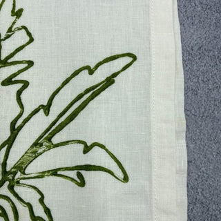 Green Palm Linen Placemat - Set Of 2