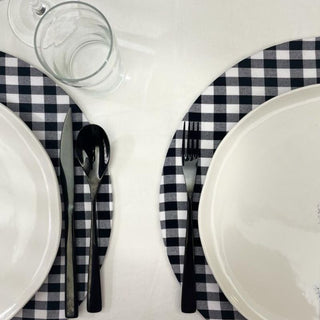 Black&white Vichy Wrappy Placemat Cover