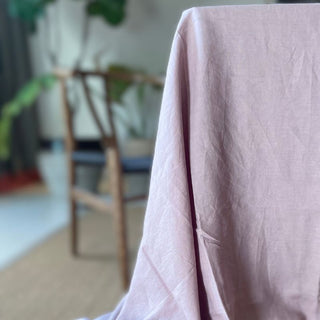 Mauve Linen Tablecloth