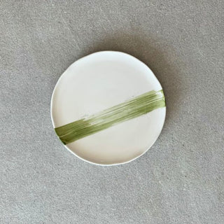 Olive Green Ensō Side Plate