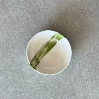 Olive Green Ensō Soup Bowl