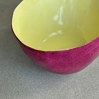 Irregular Bowl Purple&Yellow