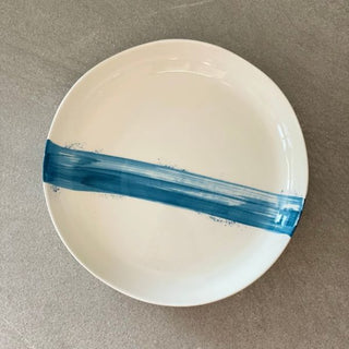 Ocean Blue Ensō Serving Bowl