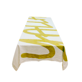 Saffron Yalla Linen Tablecloth