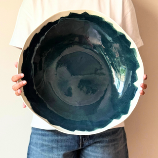 Teal Full Brush Bowl - Extra Large