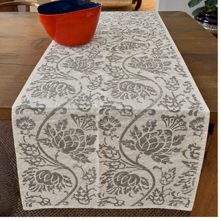 Thistle Bloom Linen Runner