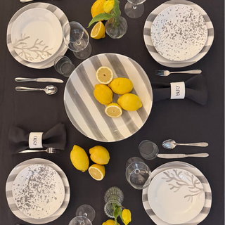 Riviera Grey Splash Starter Plate - Brush Collection
