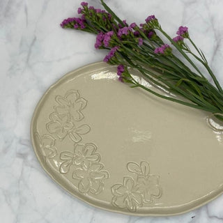 Light Mint Desert Rose Tray - Medium