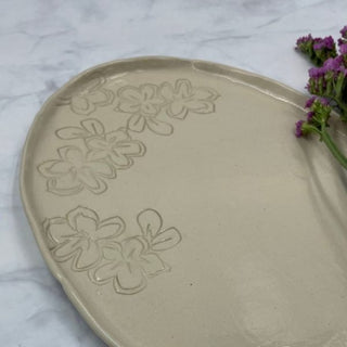 Light Mint Desert Rose Tray - Medium