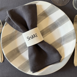 Charcoal Linen Napkins - Set Of 2