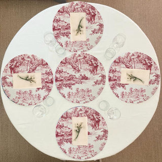 Toile De Jouy Red Wrappy Placemat