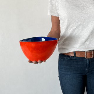 Irregular Bowl Blue&Orange