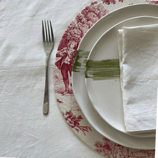 Toile De Jouy Red Wrappy Placemat