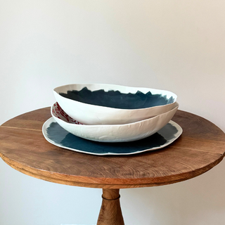 Teal Full Brush Bowl - Extra Large