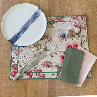 Batik & Stripes Double-Sided Placemat