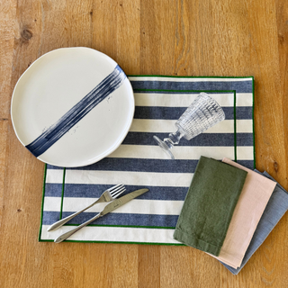 Batik & Stripes Double-Sided Placemat