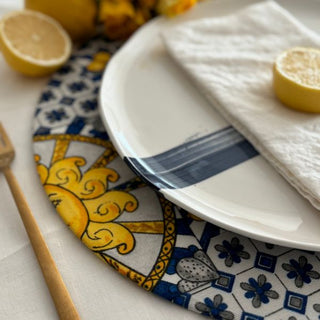 Sicilia Yellow Wrappy Placemat