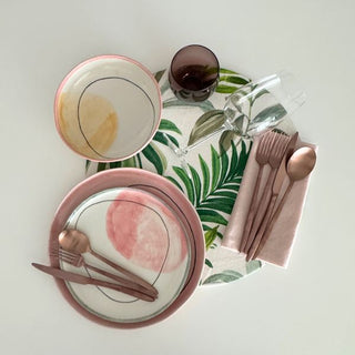 Tropical Blush Dinner Set Rental