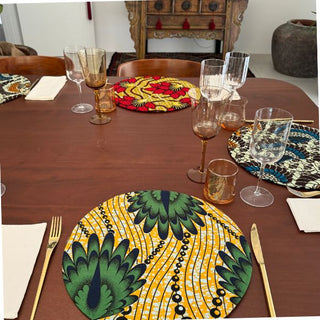 Ankara Leaves Wrappy Placemat