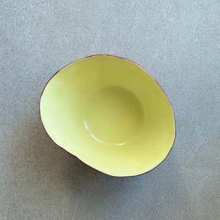 Irregular Bowl Purple&Yellow