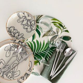 Leaves and Gold Dinner Set Rental