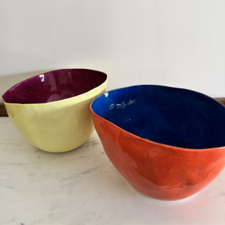 Irregular Bowl Blue&Orange