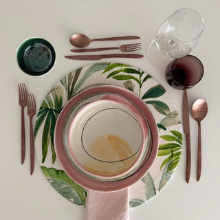 Tropical Blush Dinner Set Rental