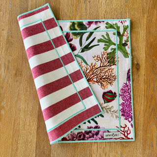 Reef & Stripes Double-Sided Placemat