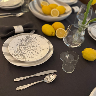 Charcoal Linen Tablecloth