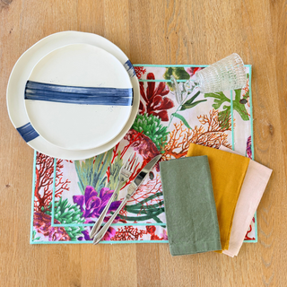 Reef & Stripes Double-Sided Placemat
