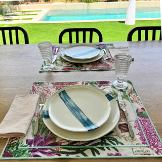 Reef & Stripes Double-Sided Placemat