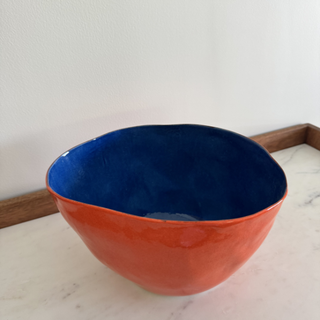 Irregular Bowl Blue&Orange