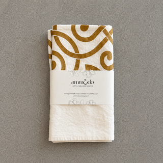 Gold Festive Linen Runner