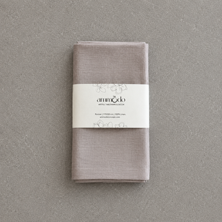 Oyster Linen Runner