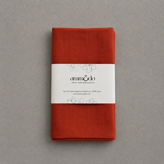 Rust Linen Napkins - Set Of 2