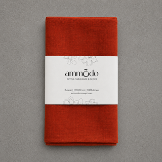 Rust Linen Runner