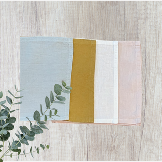 Eucalyptus Linen Cocktail Napkins - Set Of 4