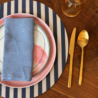 Blue Stripes Wrappy Placemat